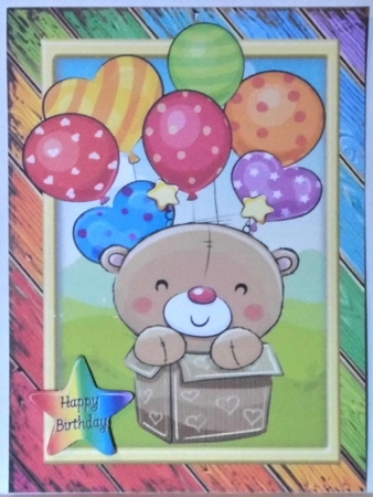 Special Delivery Brown Bear A5 by Hazel Underwood