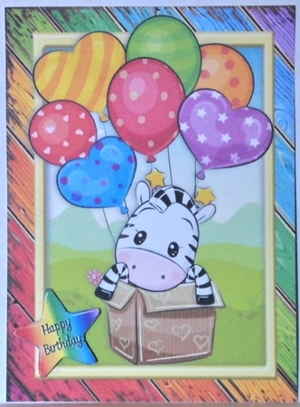 Special Delivery Zebra A5 by Hazel Underwood