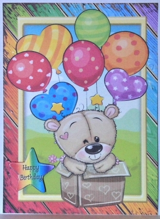Special Delivery Brown Bear A5 by Hazel Underwood