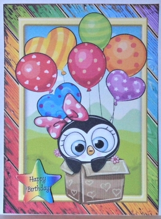 Special Delivery Penguin A5 by Hazel Underwood
