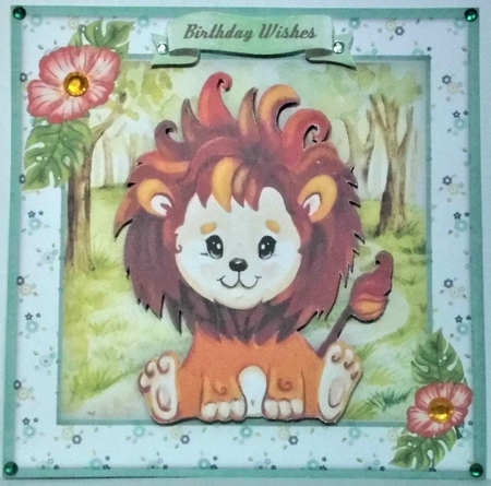 Cute Safari Lion by Hazel Underwood