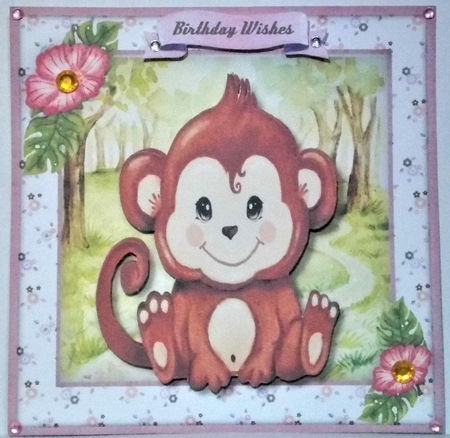 Cute Safari Monkey by Hazel Underwood