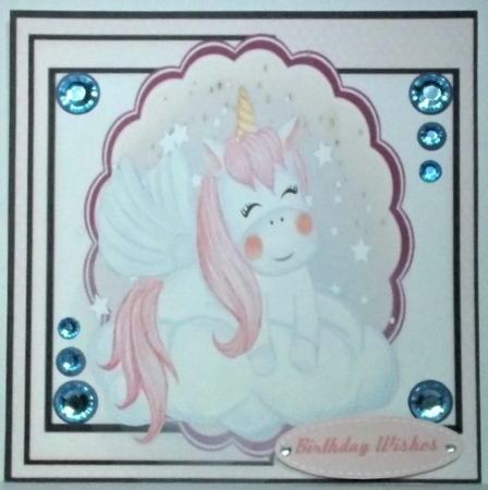 Unicorn and Corner Brads by Hazel Underwood
