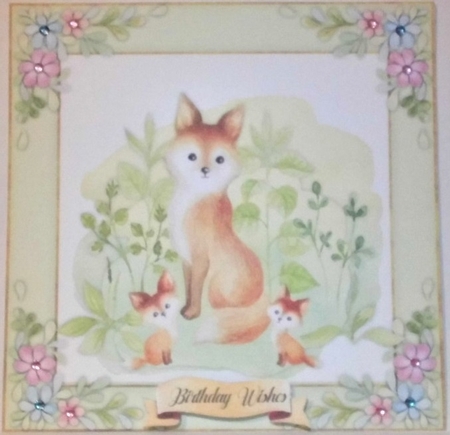 Beautiful Fox Family  by Hazel Underwood