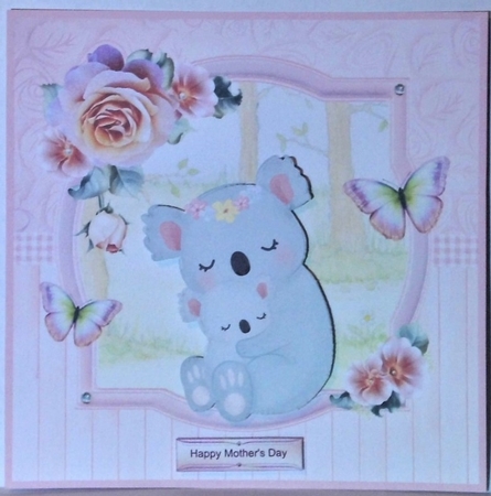Mothers Day / Birthday - Koala Mini Kit & Decoupage by Hazel Underwood