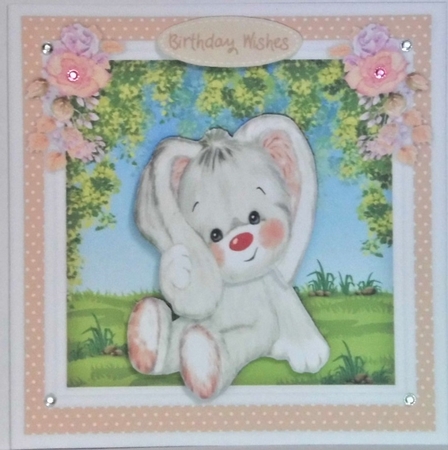 Beautiful Floppy Ears, Pale Pink by Hazel Underwood