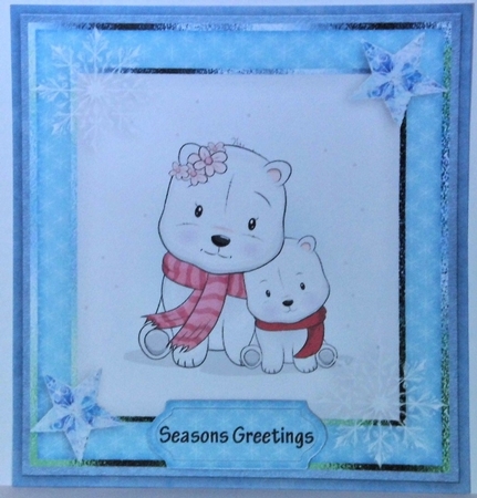 christmas cute card fronts by Hazel Underwood