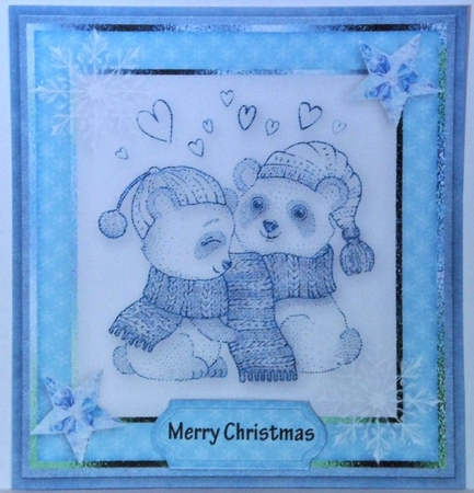 christmas cute card fronts by Hazel Underwood