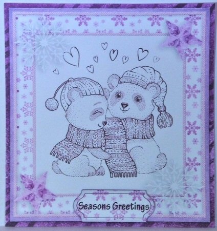christmas cute card fronts by Hazel Underwood
