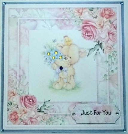 Just for you Teddy Fab floral Collection by Hazel Underwood