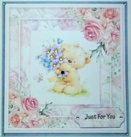 Just for you Teddy Fab floral Collection by Hazel Underwood