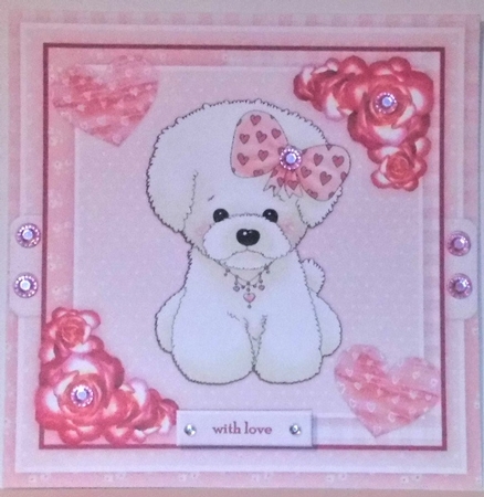 Cute Puppy In Pink Mini Kit by Hazel Underwood