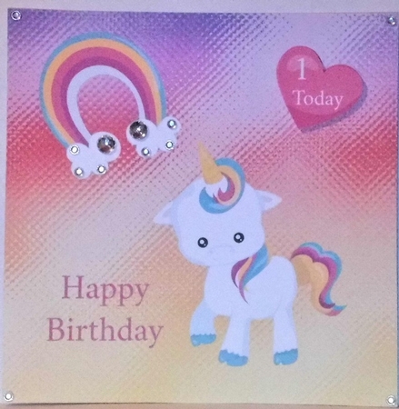 Happy Birthday Unicorn by Hazel Underwood