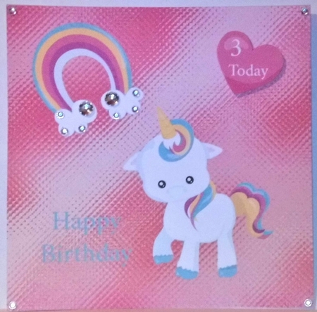 Happy Birthday Unicorn 2 by Hazel Underwood