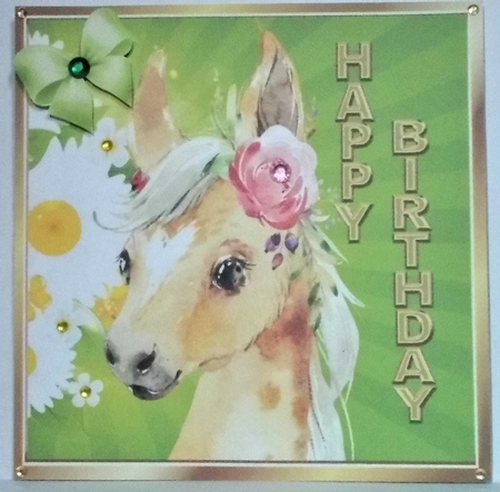  6 Lovely Animals with sunflowers  & Bows Card fronts 8x8 mini kit by Hazel Underwood