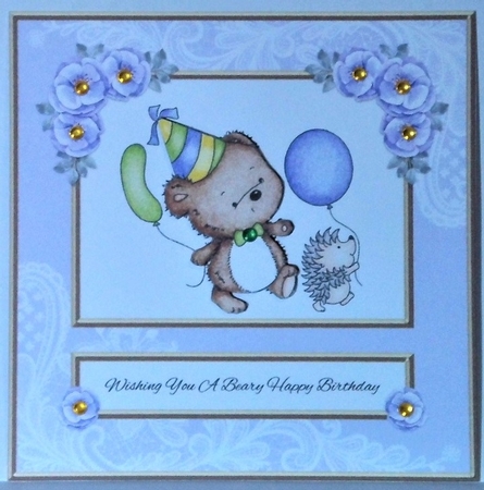 Cute Critters - Beary Happy Birthday by Hazel Underwood