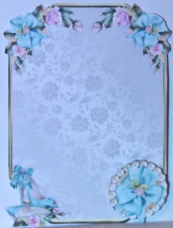 Matching blank insert for the design sheet - Wedding Shoes by Hazel Underwood
