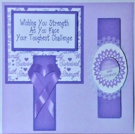 Cancer Support 6 Inch Suqare Toppers Set 1 by Hazel Underwood