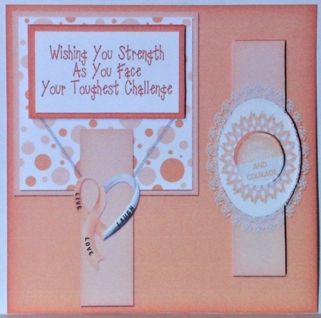 Cancer Support 6 Inch Suqare Toppers Set 1 by Hazel Underwood