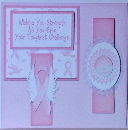 Cancer Support 6 Inch Suqare Toppers Set 1 by Hazel Underwood