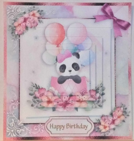 birthday card with cute flowers by Hazel Underwood