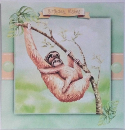 Beautiful Sloth and Baby by Hazel Underwood