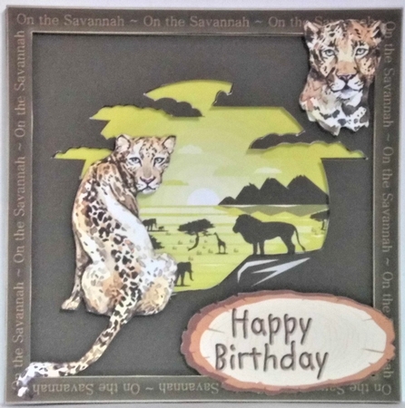 On the Savannah - Leopard by Hazel Underwood