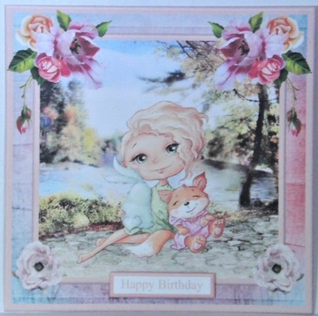 Girl & Friends by the River Card Mini Kit & Decoupage by Hazel Underwood
