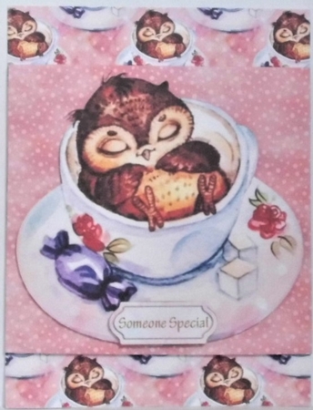 LITTLE SLEEPY OWL A4 BACKGROUND KIT by Hazel Underwood