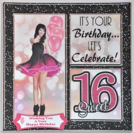 Happy Birthday Sweet 16 - 8x8 Mini Kit by Hazel Underwood