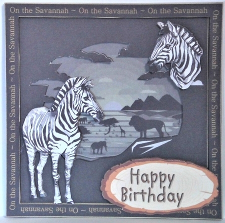 On the Savannah - Zebra by Hazel Underwood