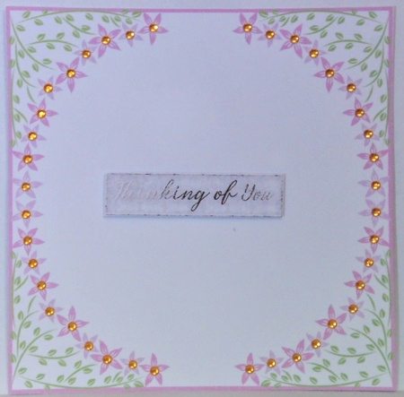 Baby Girl Flowered Corner Insert 8x8 by Hazel Underwood