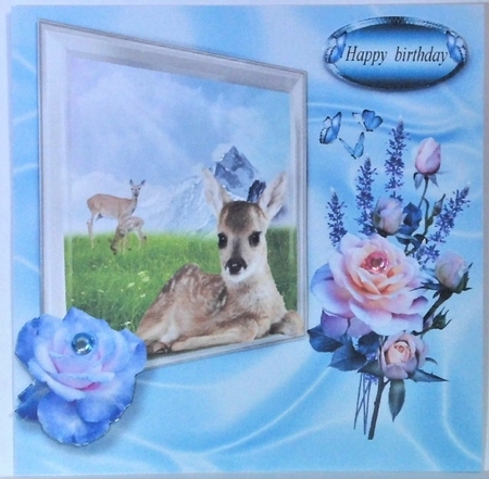 blue deer by Hazel Underwood