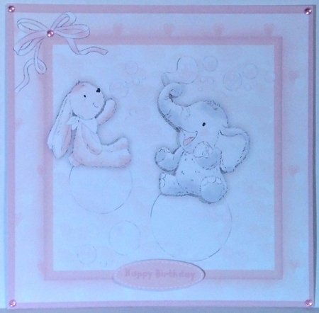 Ellie and Bubbles , Pink by Hazel Underwood