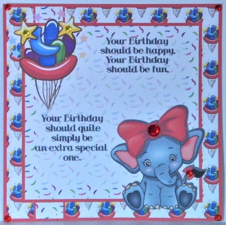 Elephant celebrates insert by Hazel Underwood