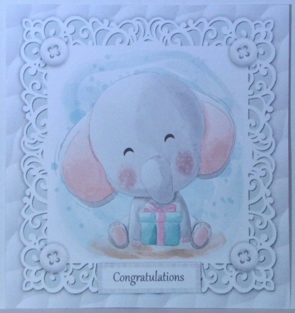 15 8x8 card front unisex baby bumper kit by Hazel Underwood