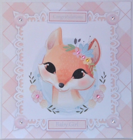 Gorgeous Baby Girl Fox 8x8 by Hazel Underwood
