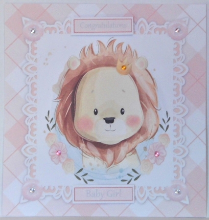 Gorgeous Baby Girl Lion 8x8 by Hazel Underwood