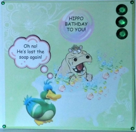 Hippo Bathday To You by Hazel Underwood