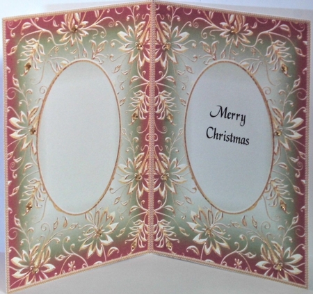A5 CHRISTMAS INSERT - GOLDEN EMBOSSED 2 by Hazel Underwood