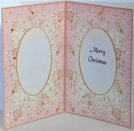A5 CHRISTMAS INSERT - GOLDEN EMBOSSED 3 by Hazel Underwood