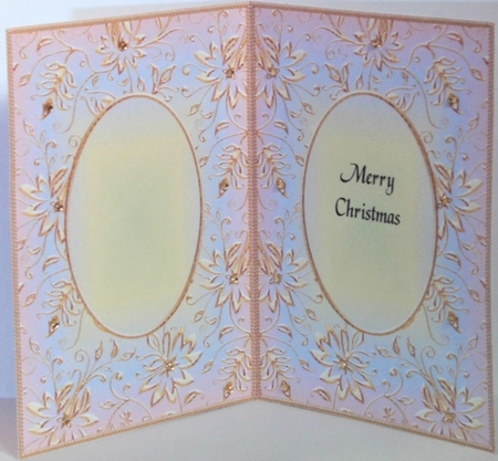 A5 CHRISTMAS INSERT - GOLDEN EMBOSSED 4 by Hazel Underwood