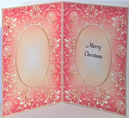 A5 CHRISTMAS INSERT - GOLDEN EMBOSSED 5 by Hazel Underwood