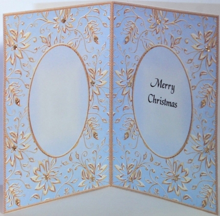 A5 CHRISTMAS INSERT - GOLDEN EMBOSSED 6 by Hazel Underwood