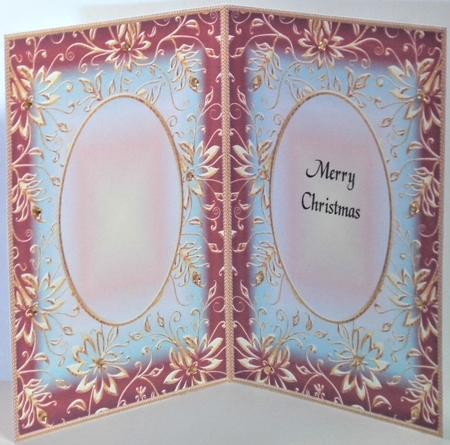 A5 CHRISTMAS INSERT - GOLDEN EMBOSSED 7 by Hazel Underwood