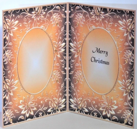 A5 CHRISTMAS INSERT - GOLDEN EMBOSSED 9 by Hazel Underwood