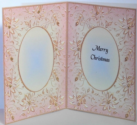A5 CHRISTMAS INSERT - GOLDEN EMBOSSED 11 by Hazel Underwood