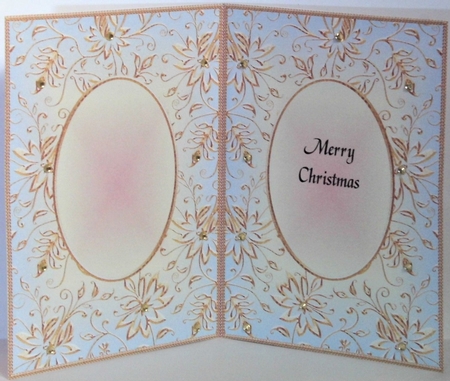 A5 CHRISTMAS INSERT - GOLDEN EMBOSSED 12 by Hazel Underwood