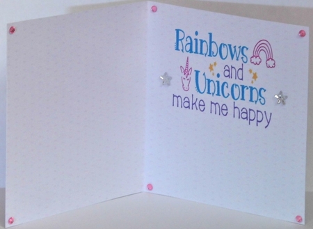 6X6  Insert unicorns and Rainbows by Hazel Underwood