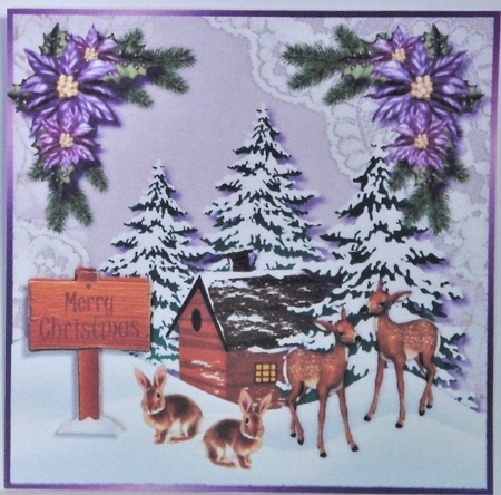 Cute Christmas Topper & Insert by Hazel Underwood